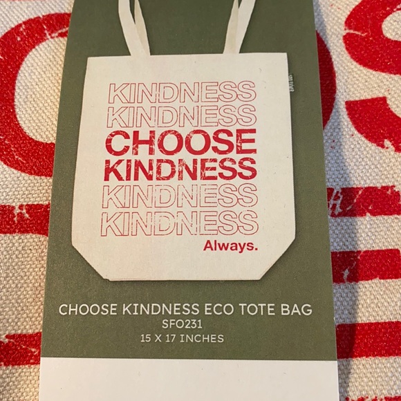 Organic “Choose Kindness” Eco Friendly Reusable Free Trade Tote - Picture 2 of 5